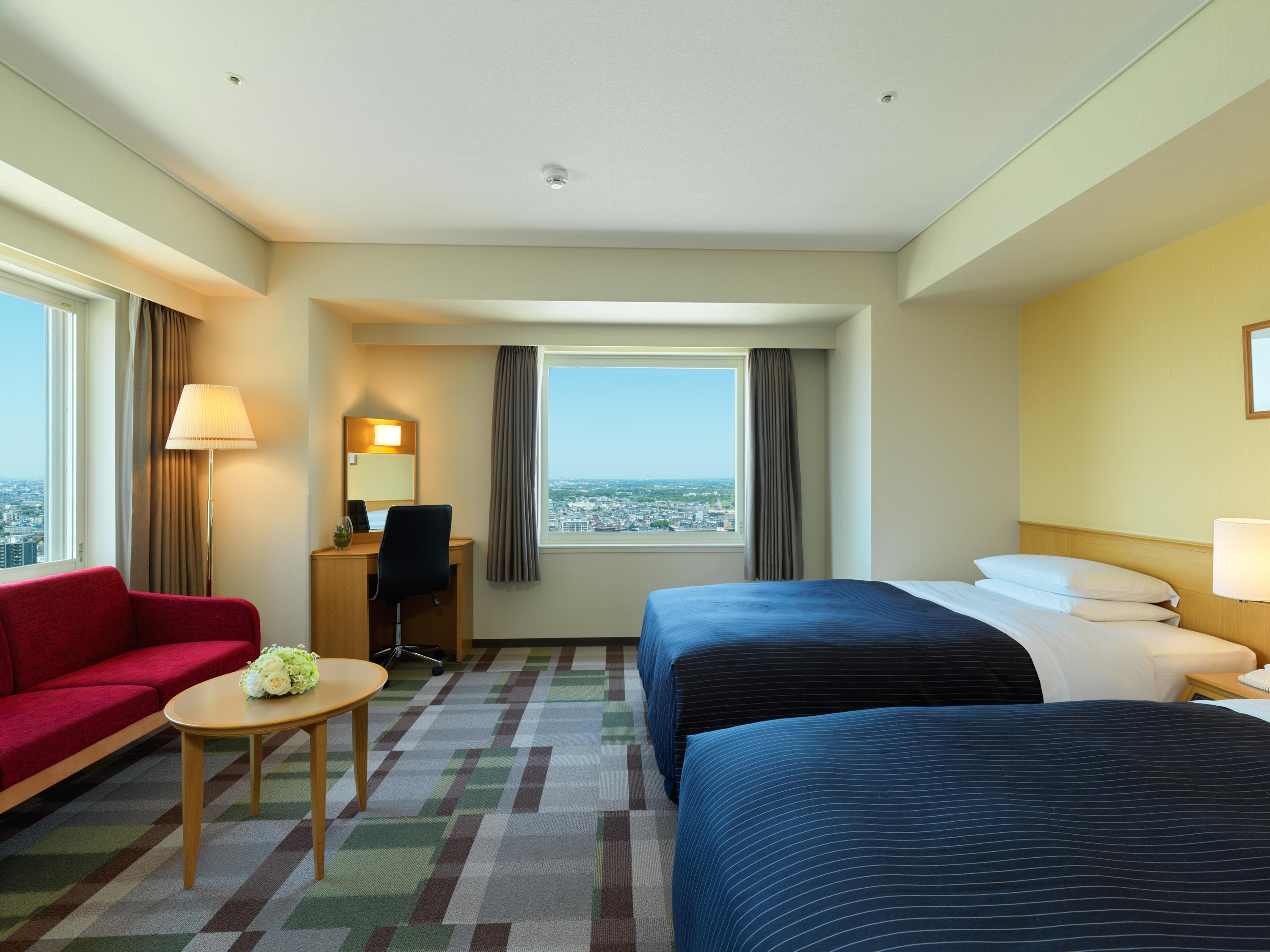 Hotel Emisia Sapporo Eksteriør bilde Deluxe twin room